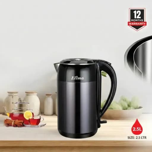 EMK-999DS 2.5L Kettle 1500w – Safe, Fast & Durable