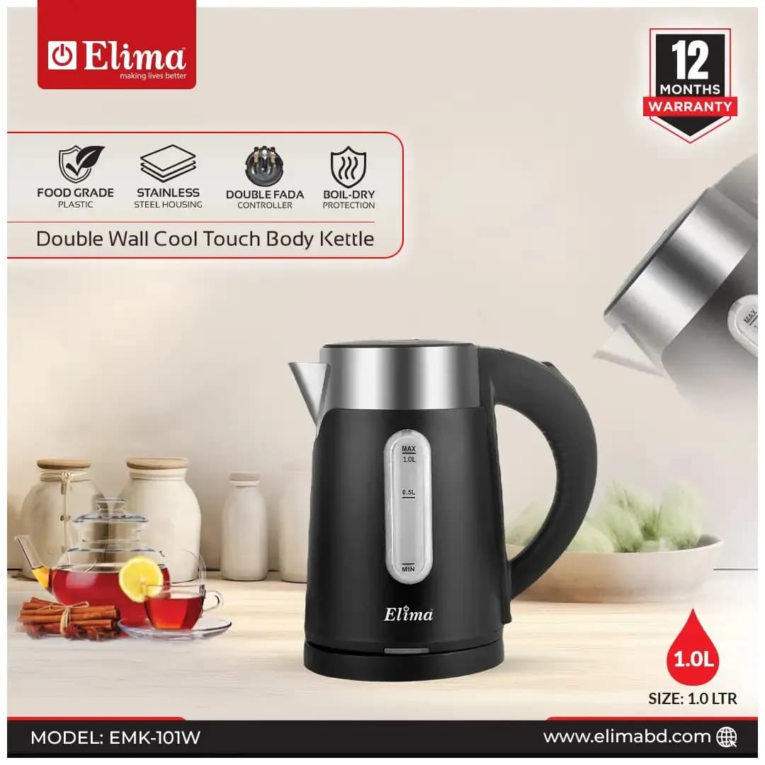 EMK-101W 1.0L Kettle – Smart, Fast & Safe